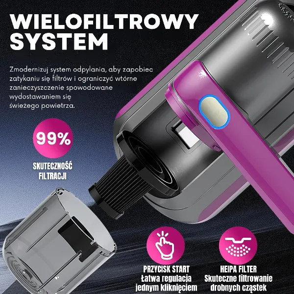 DustFree™ - ODKURZACZ RĘCZNY DO USUWANIA KURZU ULTRADŹWIĘKOWY UV-C